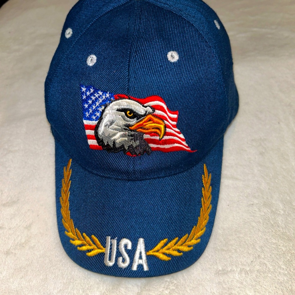 **6/$20** USA American Eagle Flag Embroidered Snap Back Baseball Trucker Cap